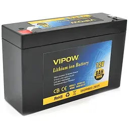 Батарея до ДБЖ Vipow 12V - 8Ah Li-ion (VP-1280LI)