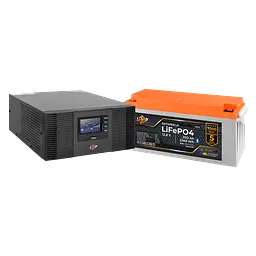 Комплект резервного живлення LogicPower B1500 + літієва (LiFePO4) батарея 2560Wh