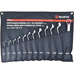 Набір ключів накидних Wurth WS6-32, 12 шт. в чохлі Red Stripe (арт. 5754105912)