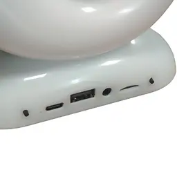 Настільна лампа Равлик з RGB підсвічуванням та Bluetooth-колонкою з годинником портативний динамік L39 mini - мініатюра 9