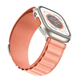 Ремінець для Apple Watch 49/46/45/44/42 (Series 1-3), рожевий, Alpine Loop Alpina Band, тканинний поліестеровий ремінець для смарт-годин, дихаючий, для активного відпочинку та спорту, ArmorStandart (ARM81051) - мініатюра 3