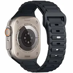 Силіконовий ремінець Defense для Apple Watch 38/40/41/42mm(ser.10) (140-190mm) Midnight Blue