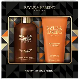 Подарунковий набір Baylis & Harding Black Pepper & Ginseng: Шампунь-гель для душу 300 мл + Гель для душу 200 мл - мініатюра 2