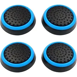 Накладки на стіки Thumb Grips 4-pack для PS4/PS5/Xbox Black Blue [122998] - мініатюра 2