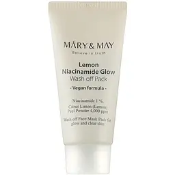 Маска для обличчя Mary&May Lemon Niacinamide Glow Wash off Pack глиняна 30 г 