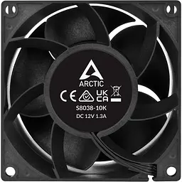 Комплект корпусних вентиляторів Arctic S8038-10K 4-Pack Black (ACFAN00291A) [99823] - мініатюра 5