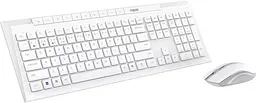 Комплект RAPOO 8210M Multi-mode Wireless Keyboard & Mouse Desktop Set white (13588) - мініатюра 2