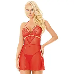 Комплект білизни Softline Collection Melania S/M червоний