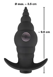 Анальна пробка з вібрацією Black Velvets RC Butt Plug Orion 42-05530850000 98250 - мініатюра 3