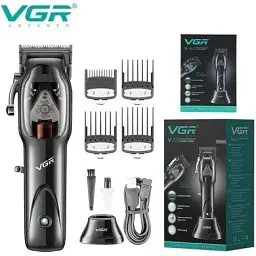 Машинка для стрижки універсальна VGR V-653 професійна з підставкою для заряджання (2097774695) - мініатюра 3