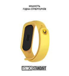 Ремінець ArmorStandart Superhero Edition для Xiaomi Mi Band 4/3 Wolverine Yellow (ARM55069) - мініатюра 3