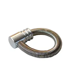 Трубка курильна металева пружина HL-181 Silver (10532) - мініатюра 3