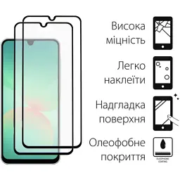 Чохол до мобільного телефона Dengos Kit Samsung Galaxy A26 Soft + 2 pcs glass (Mint) (DG-CTG2P-12) - мініатюра 3