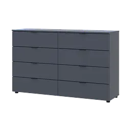 Комод Doros Рон 8 Графіт 8 Шухлядок 130х38х81 (41516173) - мініатюра 3