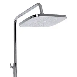 Душова система універсальна Qtap Gemini на три споживача (з виливом) QTGEM111CRW45687 Chrome/White, Білий - мініатюра 4