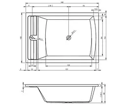 Ванна акрилова Rho Savona190x130 BB7900500000000 Білий - мініатюра 3