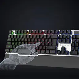 Клавіатура USB GamePro GK599 Stinger RGB Grey (GK599) UA - мініатюра 5