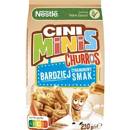 Сніданок сухий Cini Minis Churros з вітамінами та залізом 210 г