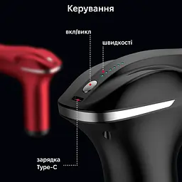 Масажер перкусійний Inspire HB-011 Чорний - мініатюра 5