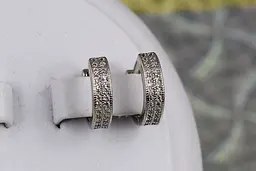 Сережки Xuping Jewelry кільця бортики кульки 1.4 см сріблясті