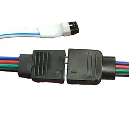 Стрічка світлодіодна RGB 3528 5 метрів контролер пульт конектор блок живлення 12V - мініатюра 5