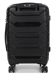 Валіза маленька S поліпропілен Worldline Airtex 282 46л 54×36×23см Чорний - мініатюра 4