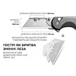 Ніж Civivi Elementum Utility Grey (C23039B-4) - мініатюра 11
