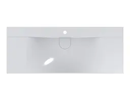 Умивальник Miraggio FLY 1200 (0000669) Miramarble, Глянцевий, Підвісний/Врізний, Білий - мініатюра 4