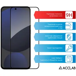Скло захисне ACCLAB Full Glue Samsung S24FE Black (1283126594830) - мініатюра 3