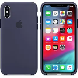 Чохол-накладка Toto Silicone Case Apple iPhone X/XS Deep Blue - мініатюра 2