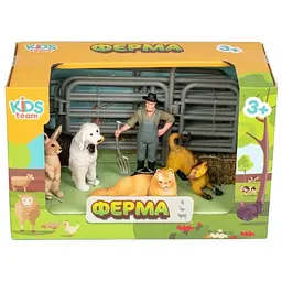 Дитячий іграшковий набір Ферма Kids Team Q9899-X13_1 кушечки, собака, кролик