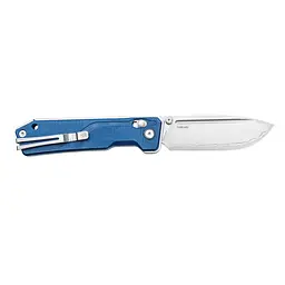 Ніж складаний туристичний SRM Rubik 7228B-ME2 (8.7 см) 14C28N / Micarta блакитний - мініатюра 3