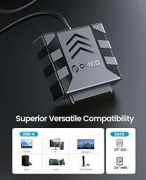 Адаптер ORICO SATA - USB 3.0 для SSD/HDD 2.5" кабель перехідник для жорсткого диска (SKU-071) - мініатюра 4