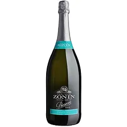 Вино ігристе Zonin Prosecco Spumante Brut Cuvee 1821 DOC, біле, брют, 11%, 3 л