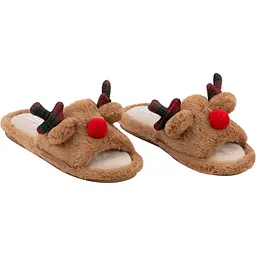 Капці домашні Ardesto Christmas 40/41 розмір коричневі (ART2540DB)