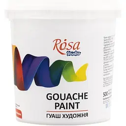 Фарба гуашева Rosa Білила титанові (901) 500мл