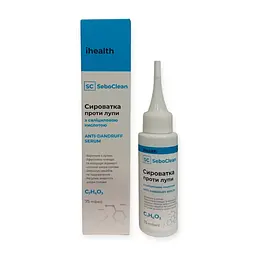 Сироватка ihealth Anti-Dandruff Serum для волосся та шкіри голови SeboClean проти лупи з саліциловою кислотою 75мл