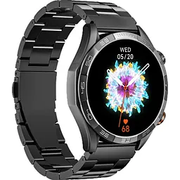 Смарт-годинник Haylou Solar 5 (LS20) Silicone+ Stainless steel strap Black [124034] - мініатюра 2
