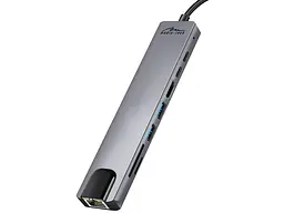 Док-станція Media-Tech 100W 8 in 1 Gray (MT5046) - мініатюра 2