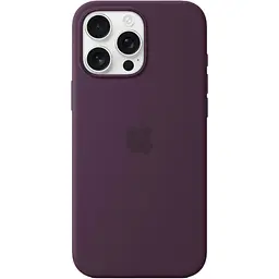 Чохол Silicone Case with MagSafe для Apple iPhone 16 Pro Max Plum AAA [116575] - мініатюра 3