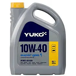 Автомобільна моторна олива YUKO SUPER GAS 10W-40 4л - мініатюра 2