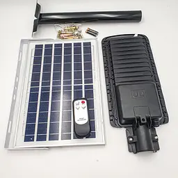 Ліхтар вуличний світильник акумуляторний 20000mAh з пультом та сонячною батареєю LED Solar Street Light 200W UKC 7792 - мініатюра 5