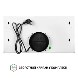 Витяжка телескопічна Perfelli TL 6212 WH 700 LED - мініатюра 9