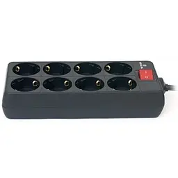 Мережевий фільтр живлення REAL-EL REAL-EL RS-8 PROTECT, 3m, black (EL122300022) - мініатюра 5