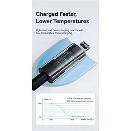 Кабель Baseus Gem Fast-Charging Data Cable Type-C to Lightning 20W 2m purple (P10373001511-01) - мініатюра 9