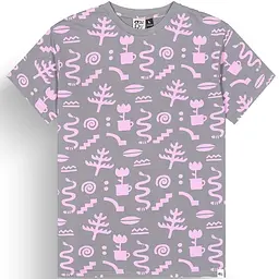 Футболка Picture Organic Chilko Printed L Сірий-Рожевий - мініатюра 4