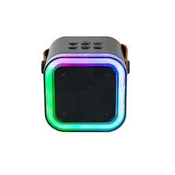 Портативна колонка з мікрофоном блютуз караоке колонка музична чорна Colorful Karaoke K12 Black - мініатюра 8