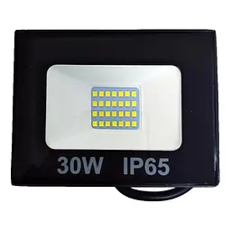 Прожектор LED SMD 30W 6500K чорний(L-15см з радіатором) STANDARD (20шт/ящ) ТМ LUMANO (24 міс. гар)