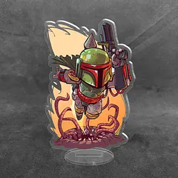 Акрилова колекційна фігурка Чібі Chibi Зоряні війни Star Wars - Мандалорец 10 см - мініатюра 2