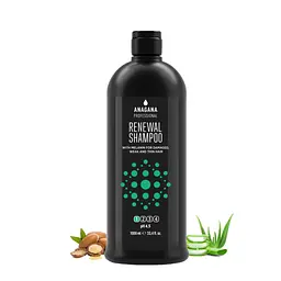 Шампунь для пошкодженого волосся RENEWAL SHAMPOO with melanin ANAGANA 1000 мл - мініатюра 2